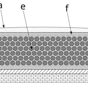 Technical diagram of a resistive Acheson furnace used to graphitize carbon rods